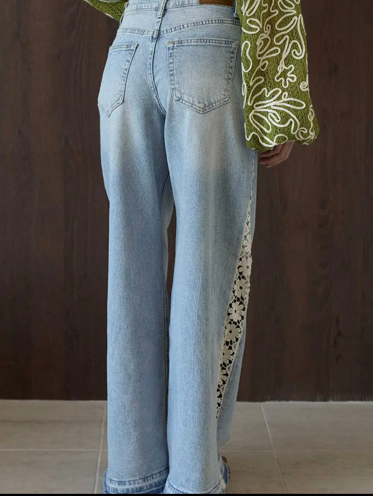 Straight-Leg Jeans with Side Accents